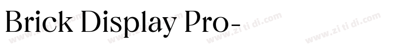 Brick Display Pro字体转换